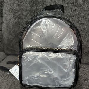 Transparent Black Backpack
